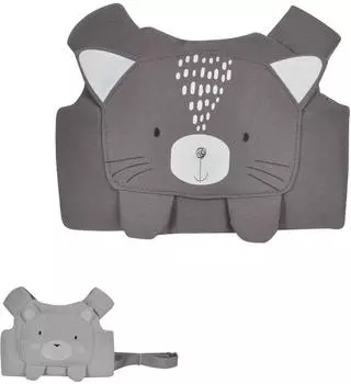 KIKKABOO Babylaufgurt 90cm Laufhilfe 3D-Druckdesign, grau (31108010082)