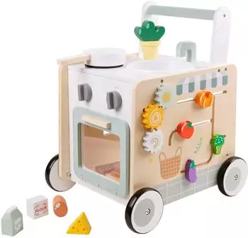Bayer-Chic Activity-Walker Lauflernwagen mit Spielk&uuml;che, Holz (440-30)