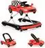 Cangaroo Cabrio Lauflernwagen 2-in-1 höhenverstellbar mit Licht, rot/schwarz