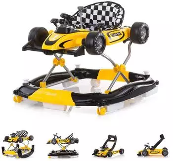 Chipolino Car Racer 4in1 Lauflernwagen, verstellbar, gelb (PRRC02105YE)