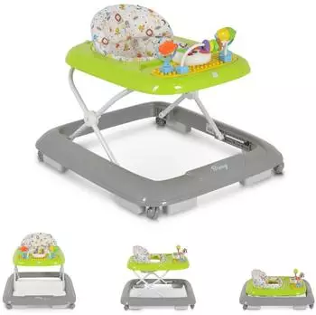 Moni Bravy Lauflernwagen klappbar, Spielcenter, Musik, grün