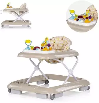 Chipolino Baby Steps Lauflernhilfe mit Spielpanel, Musik, Licht, beige