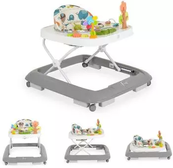 Moni Forest Lauflernhilfe mit Spielcenter, faltbar, grau (112178)