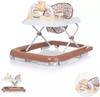 Chipolino Little Cow Lauflernhilfe mit Musik und Licht, höhenverstellbar, braun (PRLC02303MO)