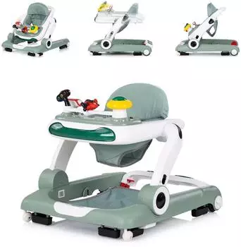 Chipolino Little Explorer 4-in-1 Lauflernwagen mit Musik, gr&uuml;n (PRLE02502BA)