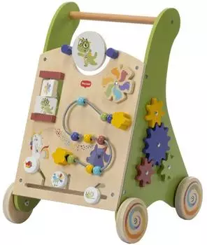 Tiny Love Wooden Activity Walk Behind, 2-in-1 Lauflernwagen, 12 Aktivit&auml;ten, 18+ Monate (2222150832)