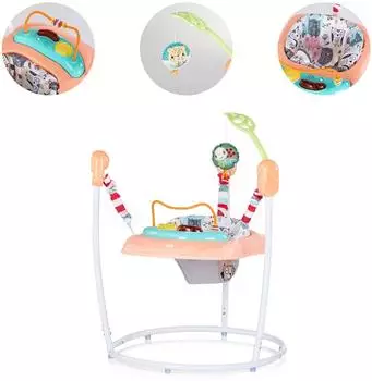 Chipolino Hopser Jumpy Car Hängespielzeug mit Musik & Licht, rosa (PRJC02603PI)