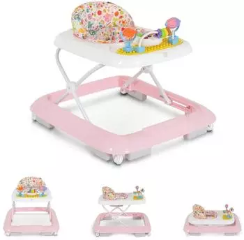 Moni Bravy Lauflernwagen klappbar, Spielcenter, Musik, rosa