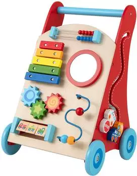 Costway Lauflernwagen aus Holz, Montessori-Spielzeug ab 1 Jahr