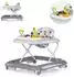 Chipolino Baby Steps Lauflernwagen mit Spielpanel, Musik, Licht, grau