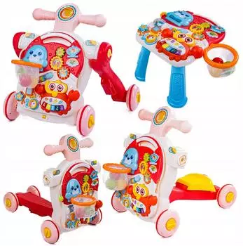 Coil Lauflernwagen 5-in-1 mit Licht und Musik, rosa, ab 12 Monaten (C0429-PINK)