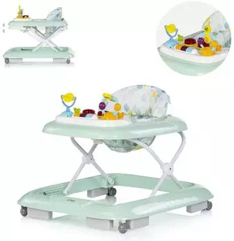 Chipolino Baby Steps Lauflernhilfe mit Spielpanel, Musik, Licht, türkis (Baby Steps)