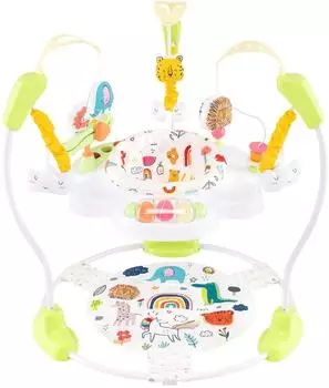 Costway Baby Ocean Jumperoo Lauflernhilfe, 360° drehbarer Sitz, verstellbare Höhe, gelb