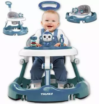 Twinky Twinky Lauflernwagen 4-in-1 höhenverstellbar, azurblau