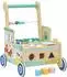 AIYAPLAY Lauflernwagen mit Bauklötzen und Stauraum, Montessori, grün