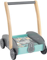 roba Lauflernwagen "miffy" mit 35-teiligem Holzbausteine-Set