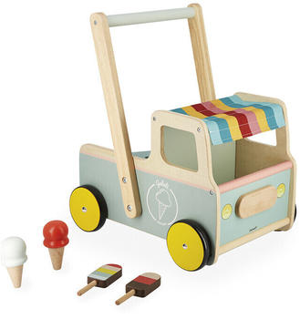 Janod Ice cream cart push-along trolley