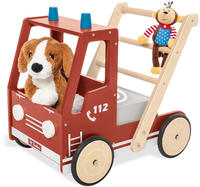 Pinolino Lauflernwagen "Feuerwehrauto Fred" aus Holz