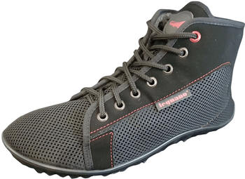Leguano Mesh roter Naht schwarz