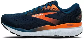 Brooks Ghost 16 Sneaker blauer Opal schwarze Kapuzinerkresse