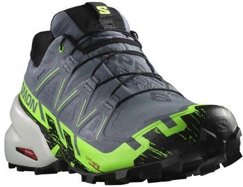 Salomon Speedcross 6 GORE-TEX Trailrunningschuhe grau schwarz grün – Überragende Traktion für anspruchsvolle Trails