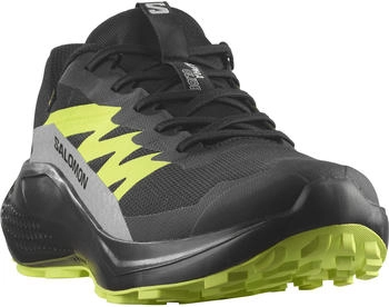 Salomon Alphaglide GORE-TEX Trailrunningschuhe schwarz neongelb
