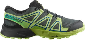 Salomon Speedcross Kinder Trailrunningschuhe dunkelgrau limettengrün