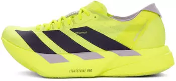 Adidas Adizero Adios Pro 4 solar yellow/aurora plum/powder plum – Adidas Adizero Adios Pro 4 – Wettkampfschuh für ambitionierte Läuferinnen