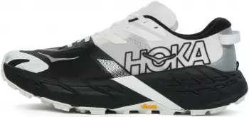 Hoka Speedgoat 7 schwarz/weiß – Vibram-Megagrip-Sohle für unebenes Gelände
