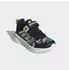 Adidas Minecraft Fortarun 4.0 Kids Running Shoe with Velcro core black/matte silver/dual yellow