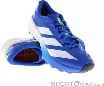 Adidas Terrex Agravic 4 blue/cloud white/lime burst – Lightstrike-Zwischensohle und Continental-Gummi im Einsatz