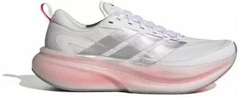 Adidas Running Supernova Glide cloud white/silver met./lucid red