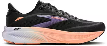 Brooks Ghost 18 Women black/mulled grape/peach (1B)