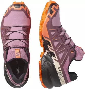 Salomon Speedcross 6 GTX Women dusky orchid/huckleberry/nectarine – Gore-Tex-Membran schützt, beeinflusst aber das Fußklima