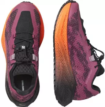 Salomon AERO GLIDE 4 GRVL nocturne/schwarz/dusky orchid – Sohlenaufbau für wechselnde Untergründe