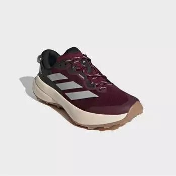 Adidas TERREX TRACEFINDER PLUS GORE-TEX Waterproof Trail Running Shoe weinrot/grau/carbon