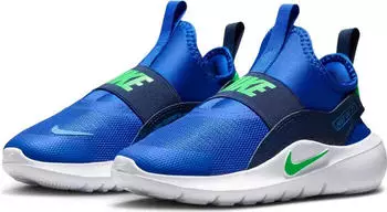 Nike Flex Runner 4 PS Slip-On Shoes racer blue/illusion green/navy