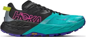 Hoka Speedgoat 7 black/electric aqua (Damen) (1171929-BCQ)