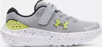 Under Armour Pre School Surge 4 AC mod gray/black/lumin yellow (Junior) (3027104-013)