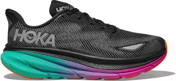 Hoka Clifton 9 Gore-Tex black/electric aqua (Damen) (1141490-BCQ)