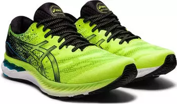 Asics Gel-Nimbus 23 hazard green/black (Herren) (1011B004-300)