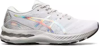 Asics Gel-Nimbus 23 Platinum glacier grey/white (Damen) (1012B132-020)