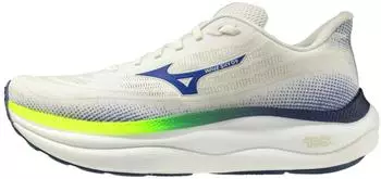 Mizuno Wave Sky 9 Neutral Running Shoe Men's snow white/surf the web/lightning yellow
