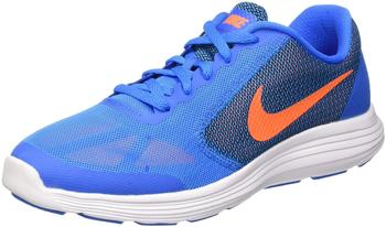 Nike Revolution 3 GS photo blue/total orange/black/white