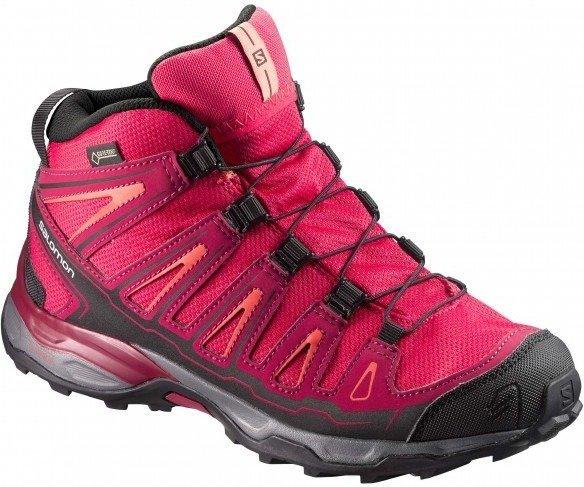 Salomon X Ultra Mid GTX K virtual pink/beet red