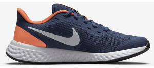 Nike Revolution 5 GS midnight navy/orange/white