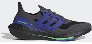 Adidas Ultraboost 21 grey five/core black/screaming green