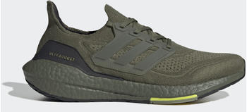 Adidas Ultraboost 21 Focus Olive/Focus Olive/Acid Yellow