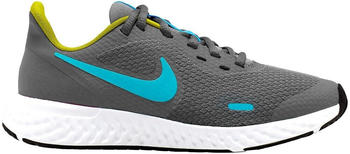 Nike Revolution 5 GS smoke grey/chlorine blue/high voltage