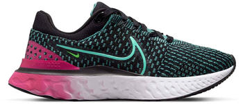 Nike React Infinity Run Flyknit 3 Women black/pink prime/washed teal/dynamic turquoise